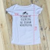 Koszulka, biały T-shirt oversize "Motocyklistka", koszulka motocyklowa z napisem.