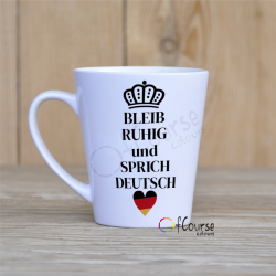 personalizowany kubek latte dla najlepszego nauczyciela języka niemieckiego