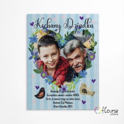 2 w 1 PUZZLE ze zdjęciem i życzeniami dla Babci i Dziadka. Personalizowane puzzle w pudełku 2 zdjęcia.