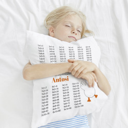 poduszka dla dziecka z tabliczką mnożenia matematyka
